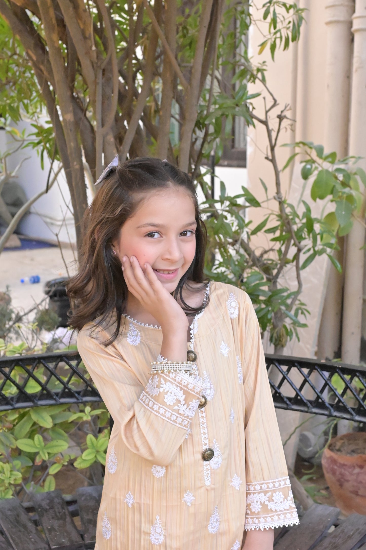 LC-3110 | Fawn Color | Casual 3 Pcs Suit | Cotton Lawn Printed
